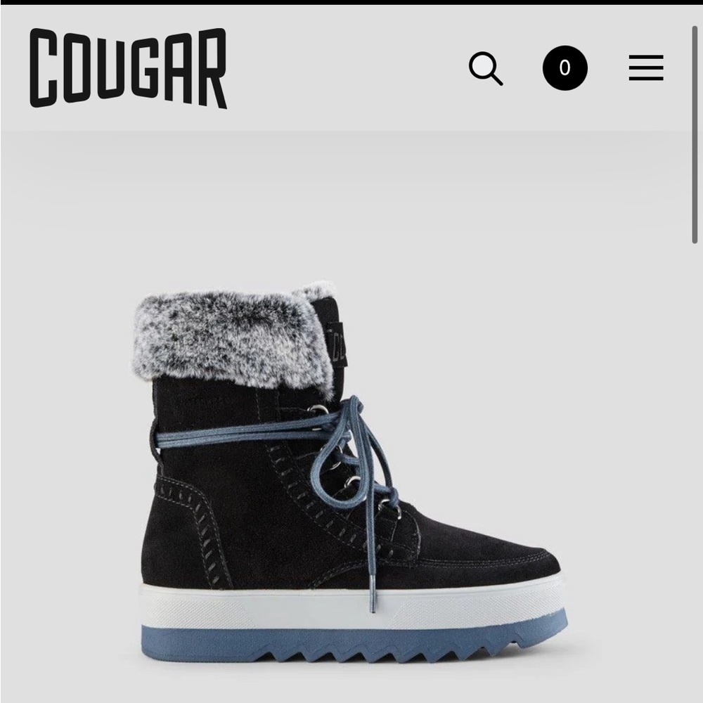 COUGAR WINTER BOOTS. Size 9. Only worn twice. Perfect condition.